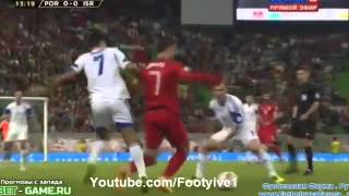 Cristiano Ronaldo almost kicks an israelian player ● Portugal vs Israel World Cup Qualifications [upl. by Nner]