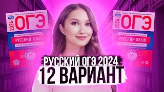 Разбор ОГЭ по русскому 2024 Вариант 12 Дощинский Цыбулько  Лина Гагарина  Онлайн Школа EXAMhack [upl. by Settera]