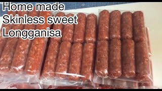 Home made Skinless Longganisa with Recipe❤️ Negosyo recipe [upl. by Lucie490]