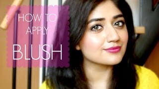 How to apply Blush  Basic Beginners Makeup Tutorial  corallista [upl. by Nickey]