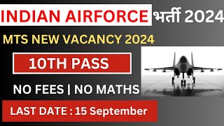 IAF Recruitment 2024 Non Combatant  New Vacancy 2024 Full Details [upl. by Wolfie546]