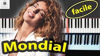 Tal  Mondial  tutorial Piano FACILE [upl. by Darlleen415]