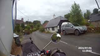 Climbing the B3212 from Moretonhampstead and dropping through Doccombe towards Dunsford [upl. by Pachton]