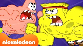 SpongeBob vs Patrick Every Time The BFFs Had A FIGHT 💥  Nickelodeon Cartoon Universe [upl. by Eralc]