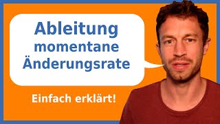 Ableitung  momentane Änderungsrate  Ableitung bestimmen einfach erklärt  Herr Locher [upl. by Accber854]