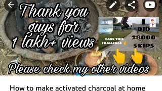 How to make activated charcoal at home [upl. by Nixie]