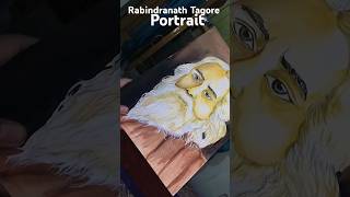 Rabindra nath Tagore portrait painting art drawing watercolorpainting artist trending vira12 [upl. by Melli]