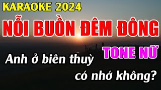 Nỗi Buồn Đêm Đông Karaoke Tone Nữ  Gm  Karaoke Tuyệt Phẩm  Beat Mới [upl. by Annaohj43]