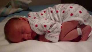 My Newborn Baby Wakes Himself Up With His Own Fart [upl. by Ikim]