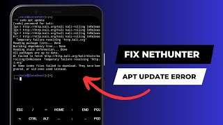 Kali nethunter update error solving  Kali nethunter application [upl. by Eical638]