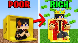 Minecraft but From POOR to RICH [upl. by Neerahs618]