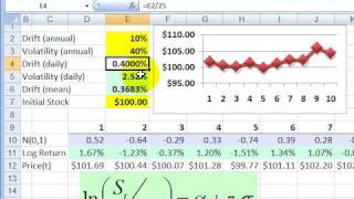 FRM Monte carlo simulation Brownian motion [upl. by Rojas]