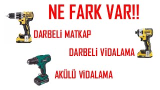 DARBELİ VİDALAMA DARBELİ MATKAP AKÜLÜ VİDALAMA NEDİR [upl. by Keffer]