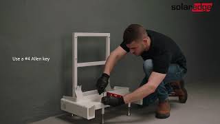 Mounting the SolarEdge Home Battery floormounted Tutorial 14  Australia [upl. by Edobalo]