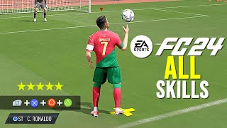 FC 24 ALL 130 SKILL MOVES TUTORIAL  Xbox amp Playstation [upl. by Zasuwa]