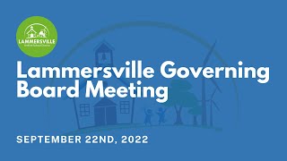 Lammersville Governing Board Meeting September 22nd 2022 [upl. by Cedric381]