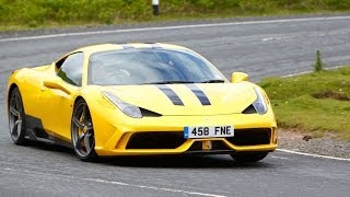 Ferraris 597bhp 458 Speciale driven to the limit on track [upl. by Goodspeed798]