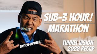 Tunnel Vision Marathon Recap  Sub 3 Hour Marathon [upl. by Lladnek671]