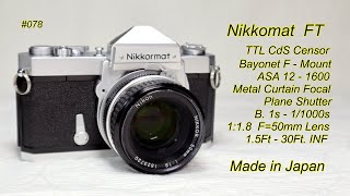 Nikkormat FT 1965 [upl. by Aissyla]