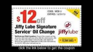 Places to find free and printable Jiffy Lube Oil Change Coupons Online [upl. by Aicetel918]