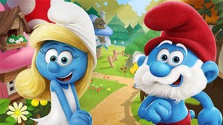 BABIES as SMURFS  Gameplay with Papa Smurf and Smurfette costume  Cartoons for kids [upl. by Ingham]