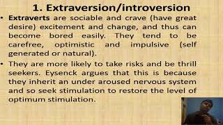 Eysenck Theory of Personality  Introvert  Extrovert  Psychoticism  Neuroticism  Hindi  Urdu [upl. by Ijneb]