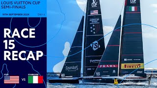 Louis Vuitton Cup SemiFinals Race 15 Recap  NYYC American Magic vs Luna Rossa Prada Pirelli [upl. by Idhem]