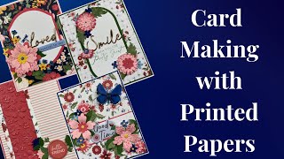 Card Making with Printed Papers using the Bayfair cardmaking kit from Rosies Studio amp Spellbinders [upl. by Icam346]