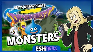 Lets Draw Some DRAGON QUEST Monsters [upl. by Biagi125]