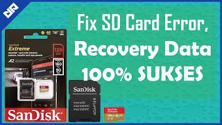 SUKSES  Memperbaiki SD Card yang Minta Format tanpa Kehilangan DATA SD Card Tidak Terbaca [upl. by Lyrak]