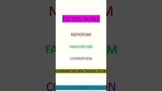 NEPOTISM FAVOURITISM AND CORRUPTIONprofessional misconduct of advocatesmeaning of Nepotism [upl. by Kandace872]