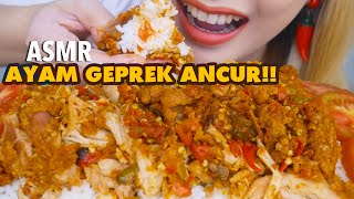 ASMR AYAM GEPREK ANCURR LEBURR PEDESNYA SESUATUH  ASMR Indonesia [upl. by Lilias]