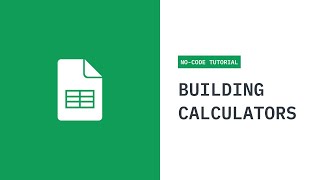 Build A Your Life In Weeks Calculator With Google Sheets NoCode Tutorial [upl. by Eadwina83]