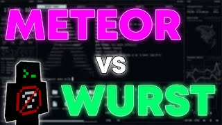 METEOR VS WURST  MINECRAFT 1201  HACK CLIENT 2023 [upl. by Nosahc99]