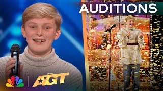 Reid Wilson Receives The GOLDEN BUZZER For quotYou Dont Own Mequot  Auditions  AGT 2024 [upl. by Icak]