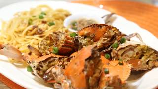 Roasted Garlic Crab Recipe  Todays Delight [upl. by Ynohtnad]