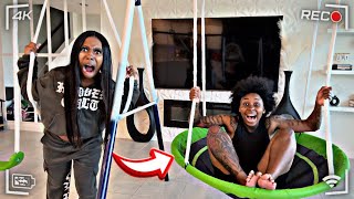 PLAYGROUND 🛝 In LIVING ROOM Prank ON Angry GIRLFRIEND 😱  HILARIOUS   SHE WAS MAD [upl. by Ridley252]