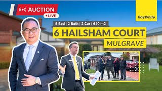 Live Auction  6 Hailsham Court Mulgrave  Auction Results Melbourne [upl. by Meng434]