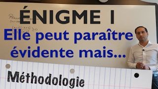 Enigme  Dis moi comment tu la résous je te dirai comment tu travailles [upl. by Rammaj]