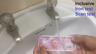 3 TEST ON Rs 2000 note  WATER TEST  IRON TEST  SCAN TEST [upl. by Adnolehs]