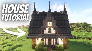 How to build a Deepslate and Calcite Starter House Tutorial  Minecraft 119 [upl. by Newfeld465]