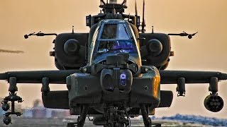 Hellenic Army AH64HA Apache  Airshow Aerobatic Display  AFW2016 Helicopter Stunts [upl. by Mosier915]