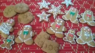 Gingerbread Cookies with Glaze Icing Decorations  Easy cookie recipe [upl. by Mccurdy]