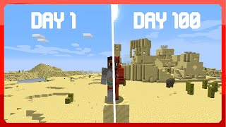 I Spent 100 Days Building a Desert Village Heres how it turned out  100 Days [upl. by Auqinal]