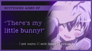 Babying and smothering you with love ASMR RP M4A 🐰 pet name safe space tickles [upl. by Loftus]