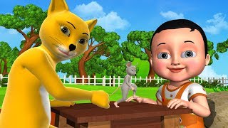 Johny Johny Yes Papa Animal Version  3D Animation Nursery Rhymes amp Songs For Children [upl. by Lamag]