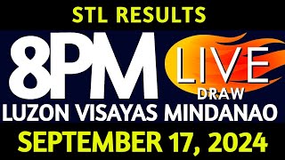 Stl Result Today 800 pm draw September 17 2024 Tuesday Luzon Visayas and Mindanao Area Live [upl. by Wilhelmina94]