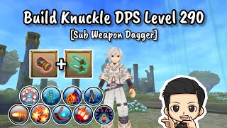 Build Knuckle DPS Level 290 Sub Weapon Dagger  Toram Online [upl. by Ahsal957]