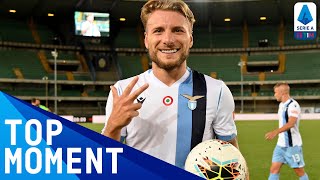 Immobile takes his tally to 34 league goals with hattrick  Hellas Verona 15 Lazio  Serie A TIM [upl. by Marigold896]