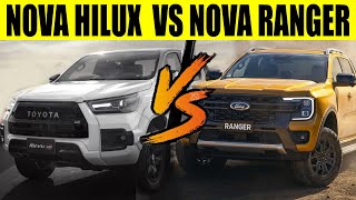 NOVA TOYOTA HILUX VS NOVA FORD RANGER  BATALHA DE GIGANTES [upl. by September]